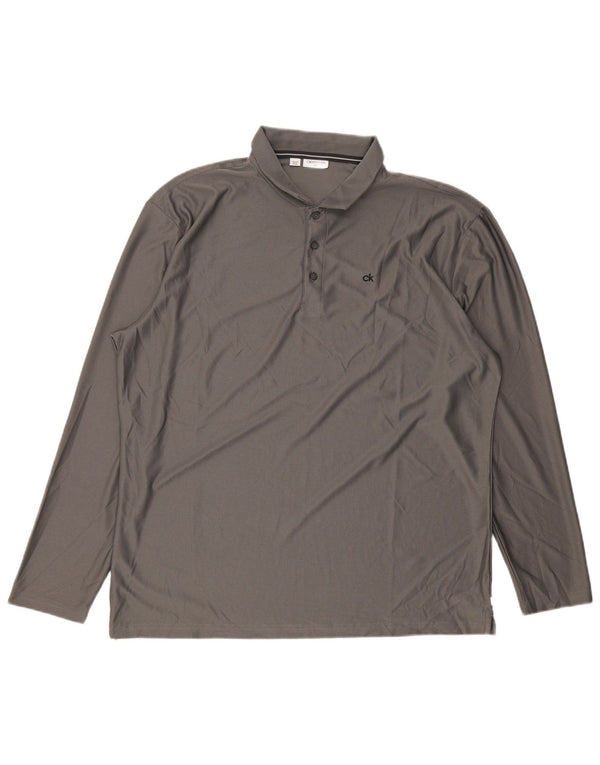 Calvin Klein muška polo majica dugih rukava za golf 2XL siva