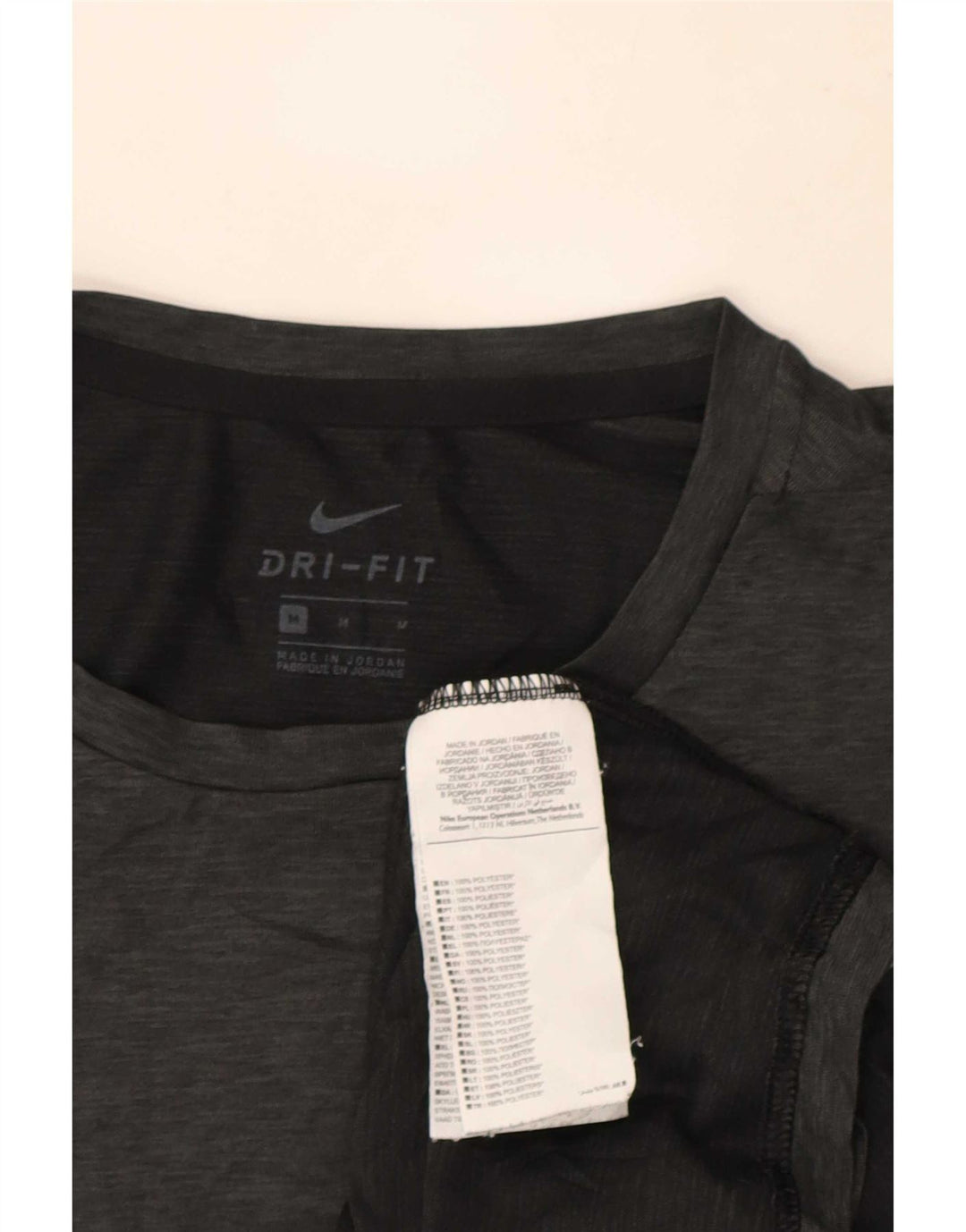 Nike Dri Fit T-Shirt Top srednje sivi flekasti poliester