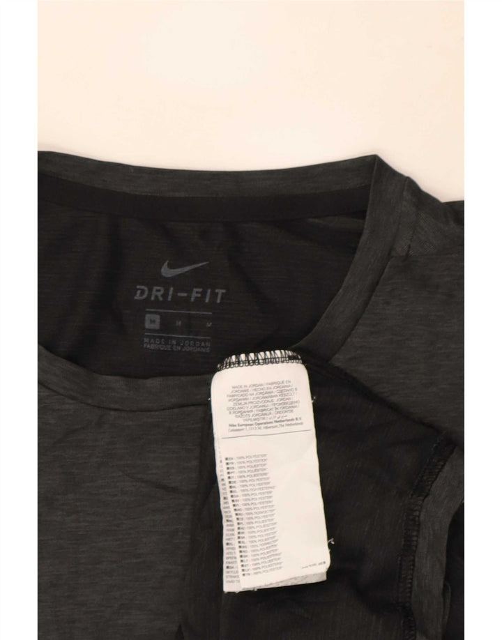 Nike Dri Fit T-Shirt Top srednje sivi flekasti poliester