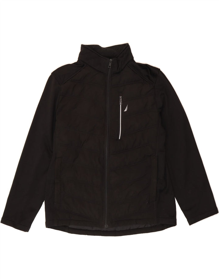 NAUTICA Mens Padded Jacket UK 40 Large Black Polyester Vintage Nautica and Second-Hand Nautica from Messina Hembry 