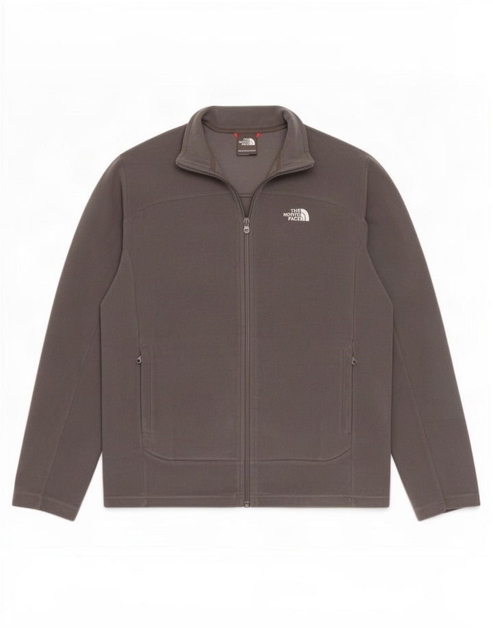 The North Face muška flis jakna UK 38 srednje sivi poliester