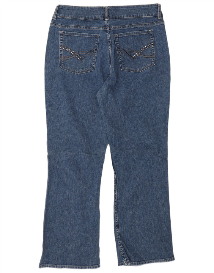 Lee ženske traperice Riders Bootcut US 12 Large W34 L28 plavi pamuk