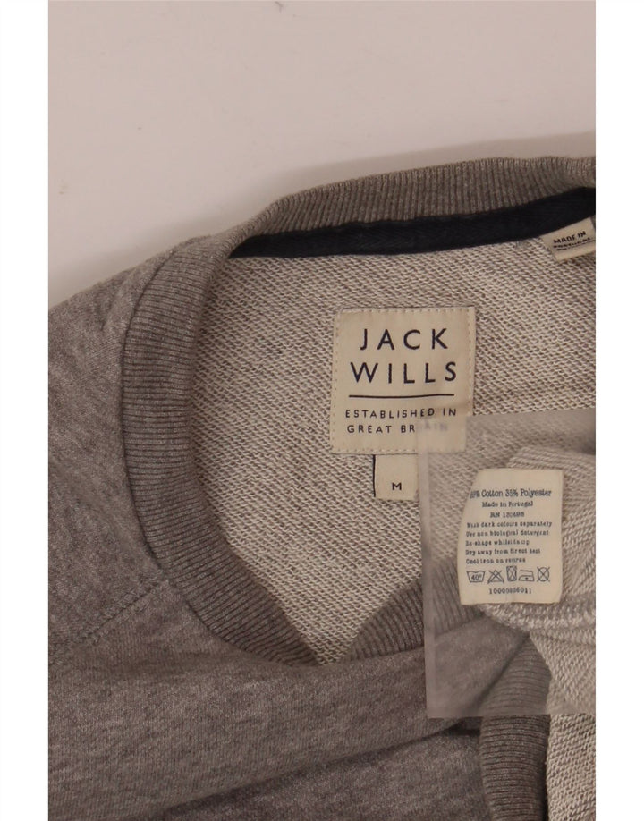 Jack Wills Muška trenirka s grafičkim motivima, srednje sivi flekasti pamuk