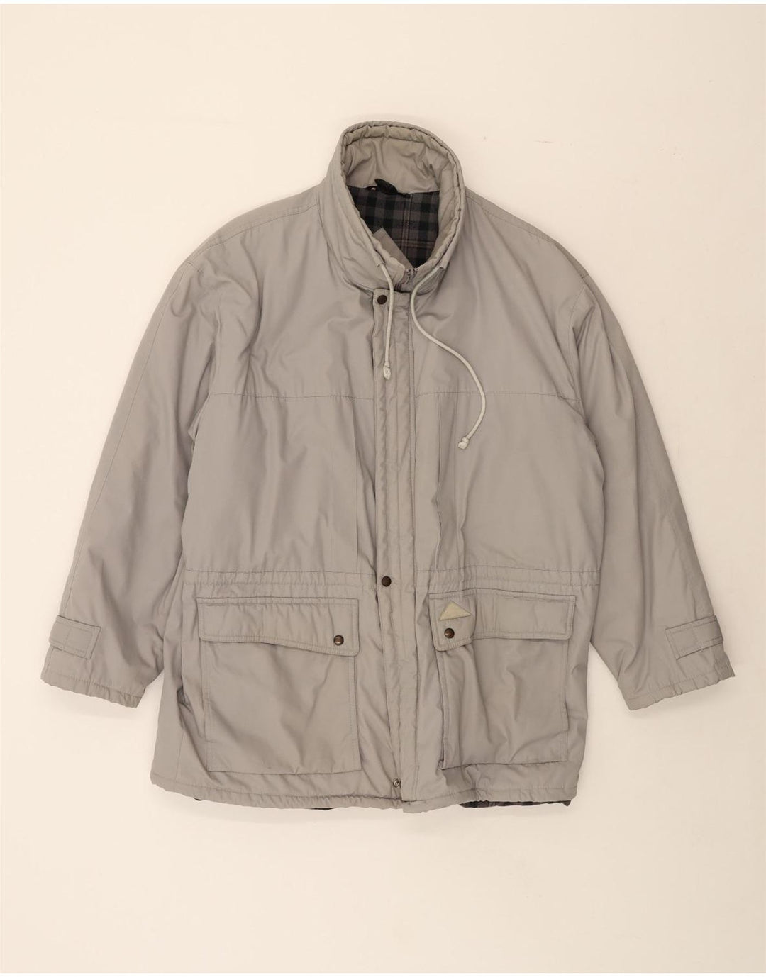 C&A Mens Windbreaker Jacket UK 42 XL Grey Polyester Vintage C&A and Second-Hand C&A from Messina Hembry 