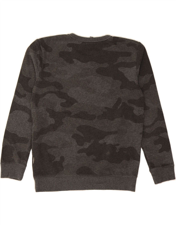 EDDIE BAUER Boys Sweatshirt Jumper 13-14 Years Large Grey Camouflage Vintage Eddie Bauer and Second-Hand Eddie Bauer from Messina Hembry 