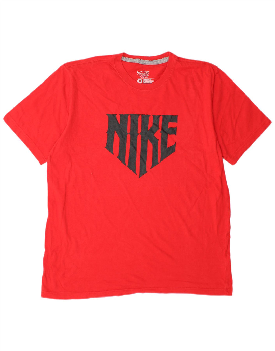 NIKE Mens Coupe Standard Standard Fit Graphic T-Shirt Top XL Crveni Pamuk