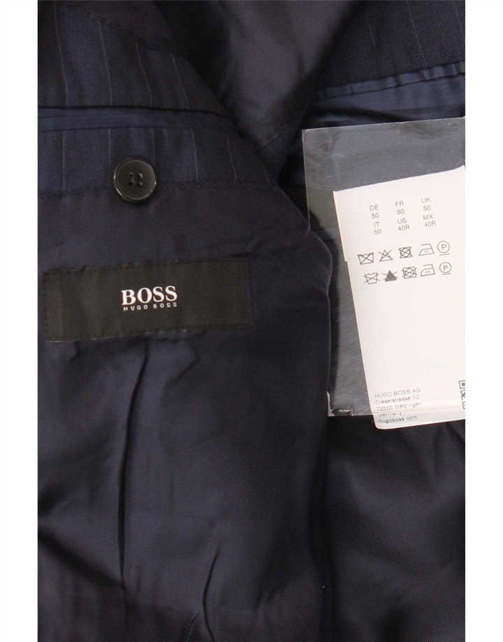 Hugo Boss muška jakna sa 2 gumba EU 50 velike tamnoplave pruge