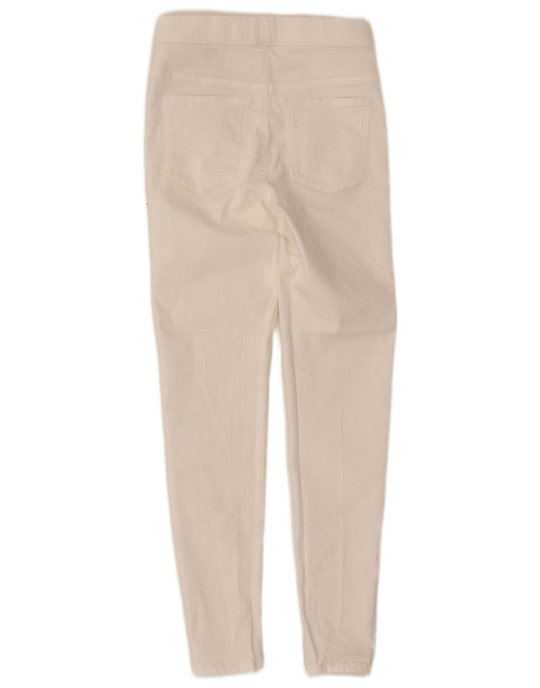 Marks & Spencer ženske jegging ležerne hlače UK 8 male W24 L26 bijele