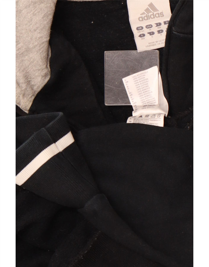 ADIDAS muška majica s kapuljačom s patentnim zatvaračem i izrezom UK 40/42 srednje tamnoplava