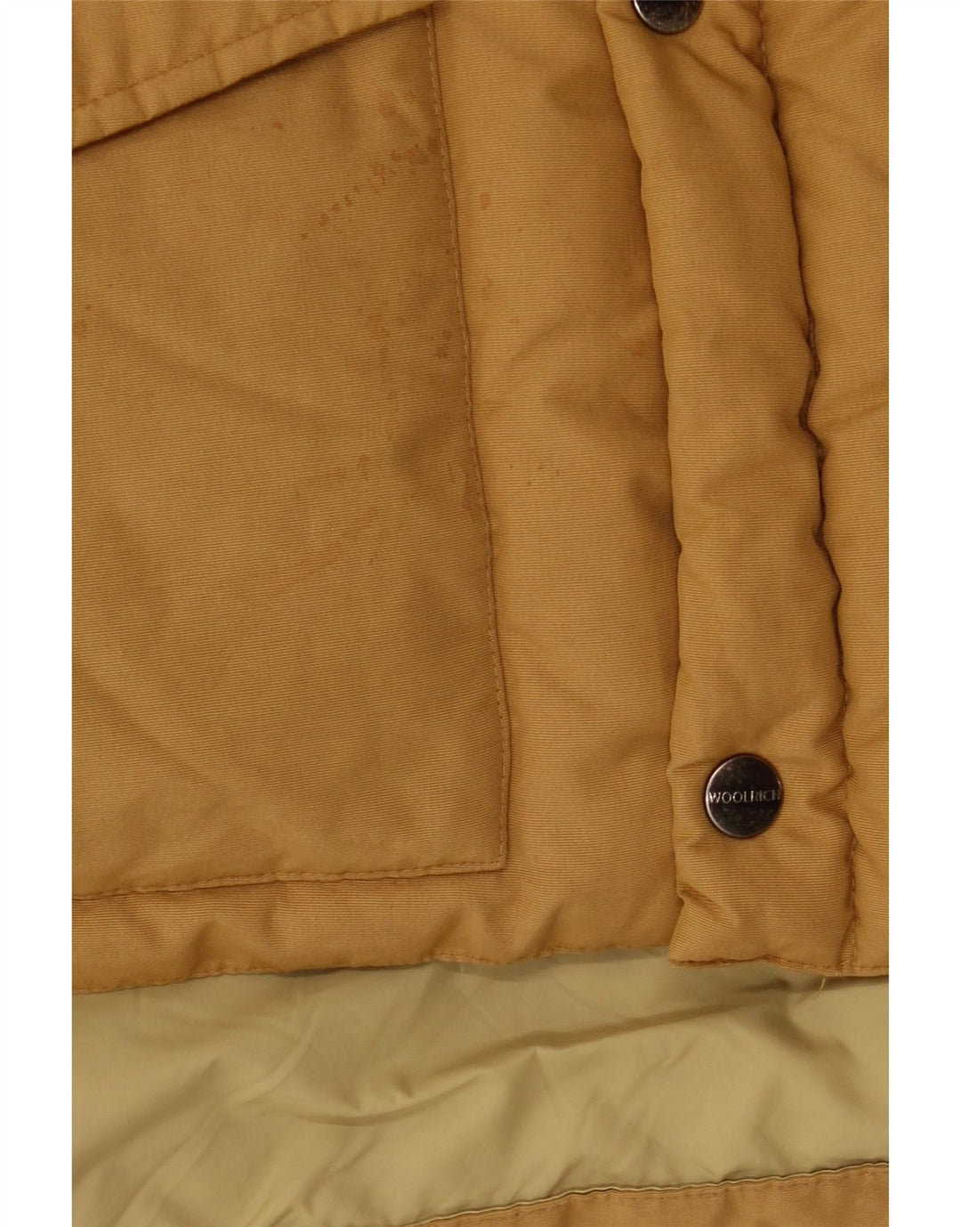 Woolrich muška podstavljena jakna UK 40 velika žuta najlonska