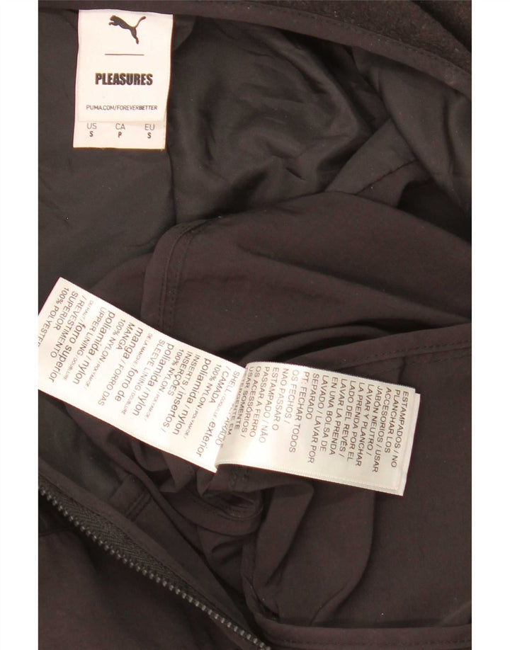 Puma Mens Pleasures Graphic Trenirka Gornja jakna mala crna najlonska