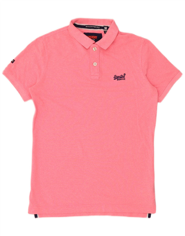 Superdry muška polo majica Srednje ružičasti pamuk