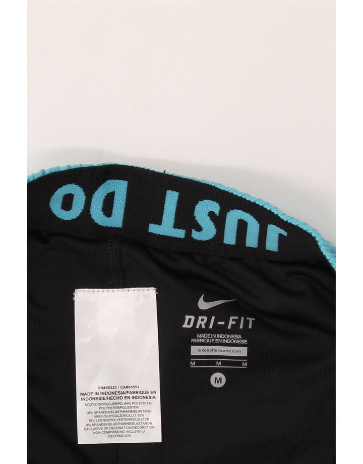 NIKE Womens Dri Fit Sport Shorts UK 14 Medium Blue Polyester Vintage Nike and Second-Hand Nike from Messina Hembry 