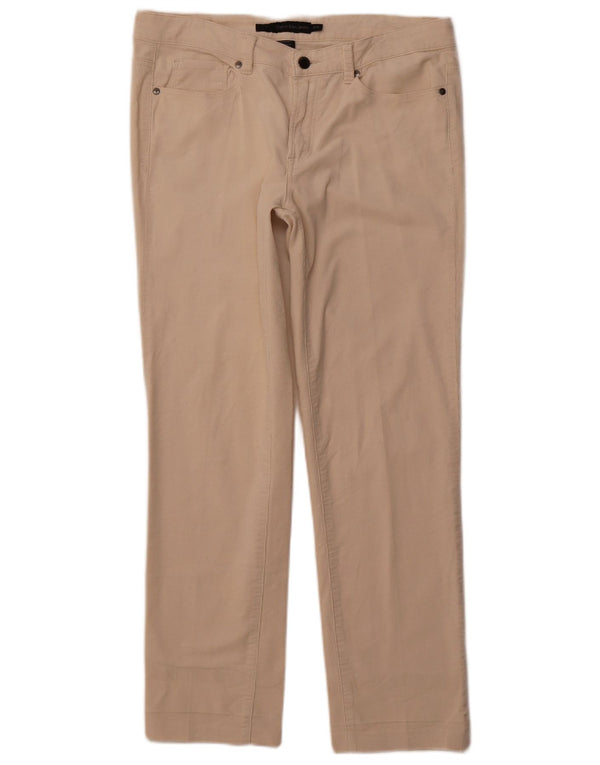 CALVIN KLEIN Ženske uske hlače od samta US 12 Large W31 L28 Bež