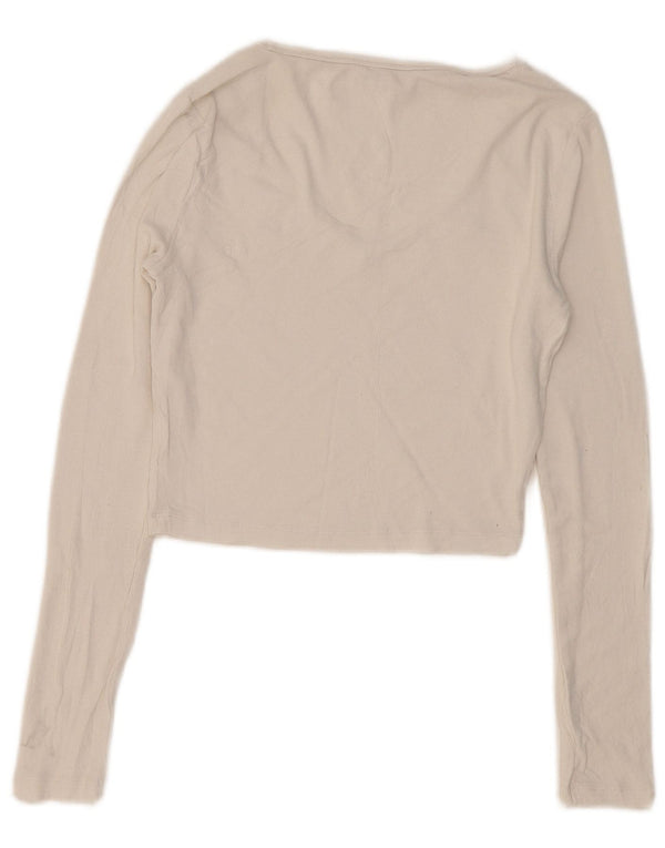 TOMMY HILFIGER Ženska kratka majica dugih rukava UK 8 Mala bijela