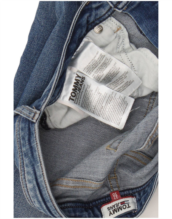 TOMMY HILFIGER Ženske ravne traperice W27 L27 Plavi pamuk