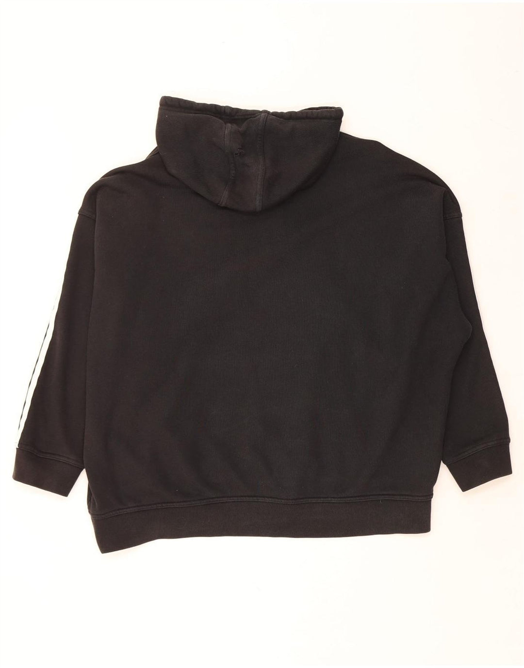 ADIDAS ženska velika majica s kapuljačom UK 16 Veliki crni pamuk