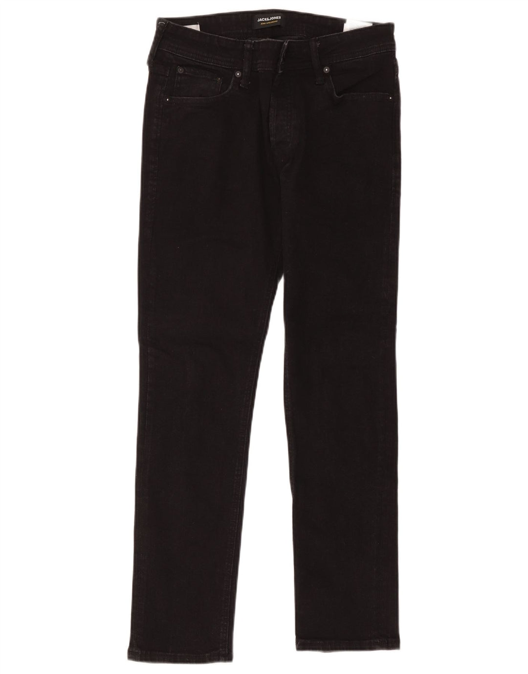 Jack & Jones muške uske traperice W31 L30 crni pamuk