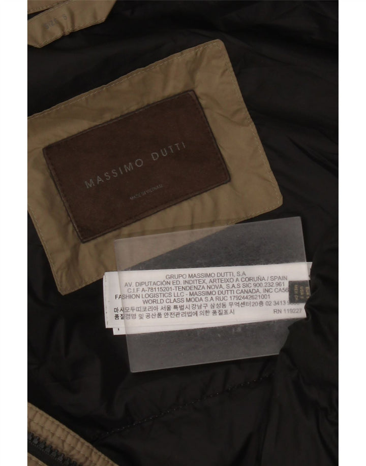 Muška podstavljena jakna Massimo Dutti UK 36 Mali bež poliester
