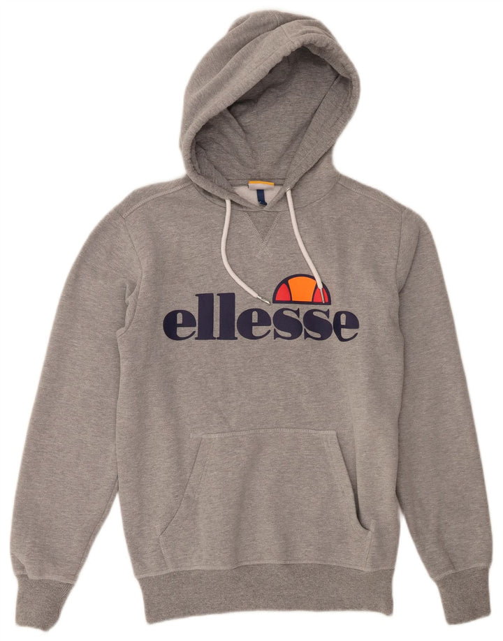 Ellesse muška majica s kapuljačom s kapuljačom, mali sivi pamuk
