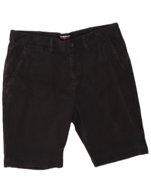 Superdry muške chino kratke hlače W34 veliki crni pamuk