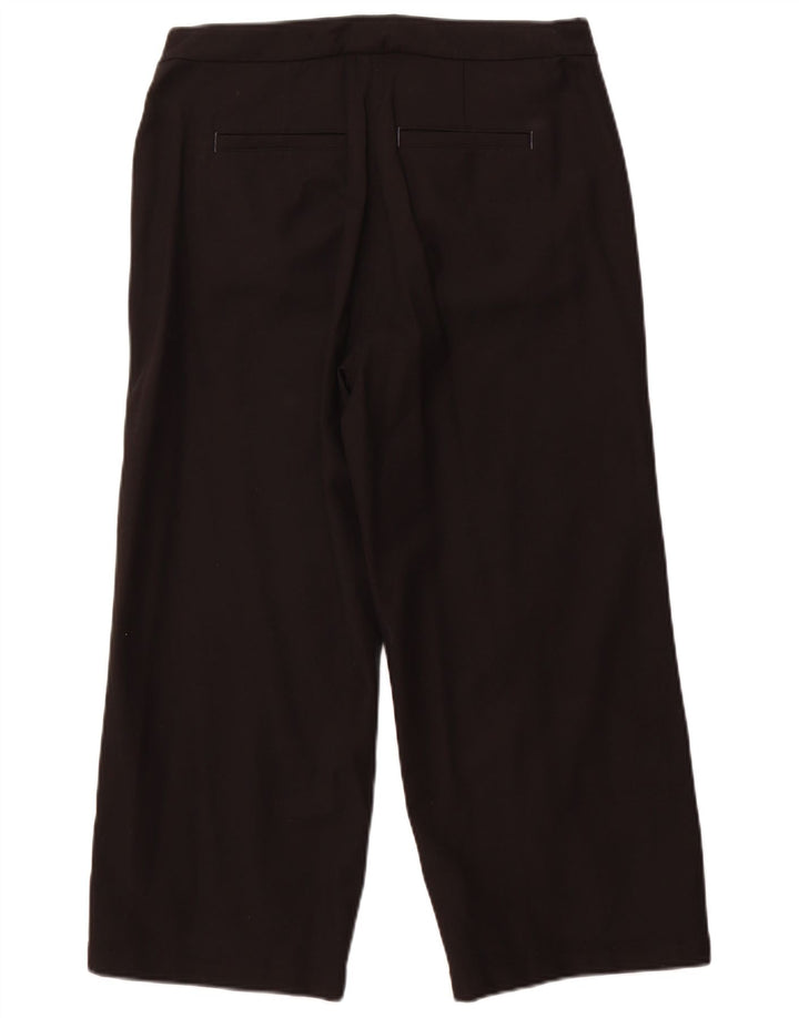 Bijele ženske skraćene hlače UK 12 srednje W32 L24 crni pamuk