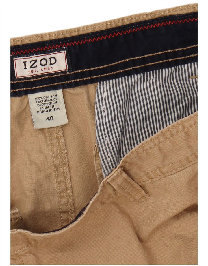 Izod muške kargo kratke hlače W40 XL bež pamuk