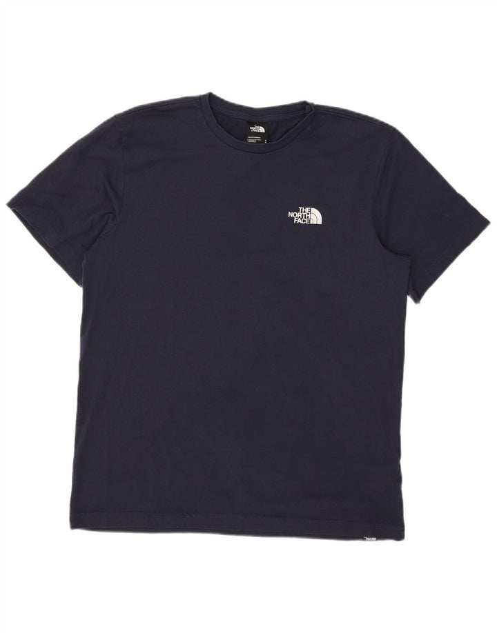 The North Face muška majica kratkih rukava Srednje tamnoplavi pamuk