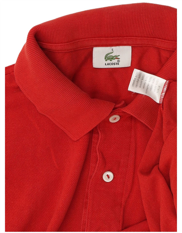 Lacoste muška polo majica veličine 5, veliki crveni pamuk