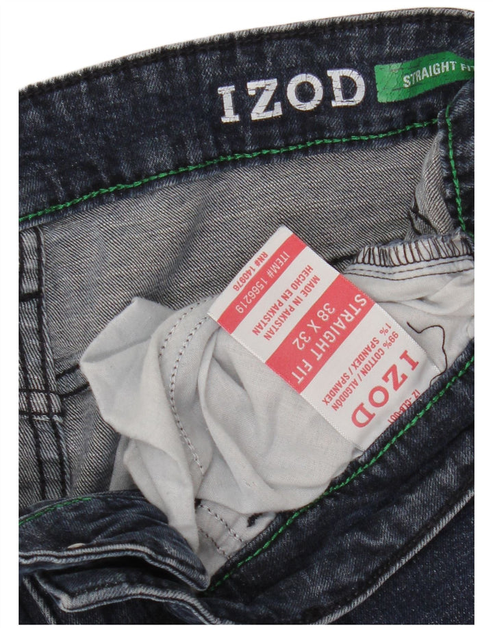 Izod muške ravne traperice W38 L32 plavi pamuk