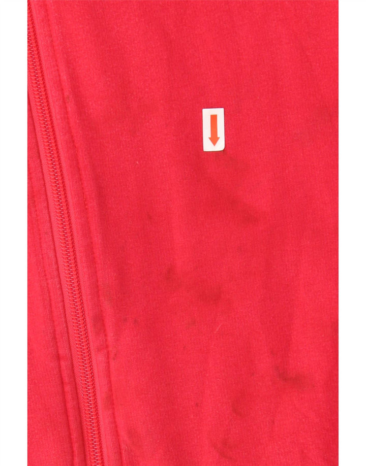 ADIDAS ženska gornja jakna za trenirku UK 12 Srednje crvena pamuk