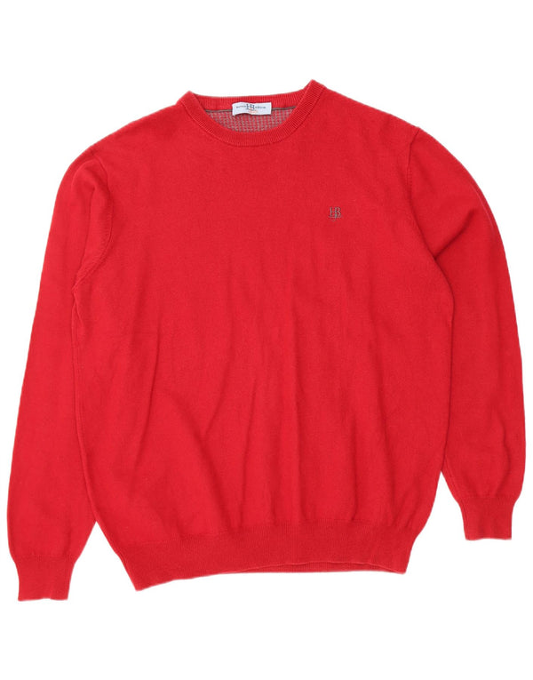 HARMONT & BLAINE Ženski džemper s morskim izrezom UK 18 XL Crveni pamuk