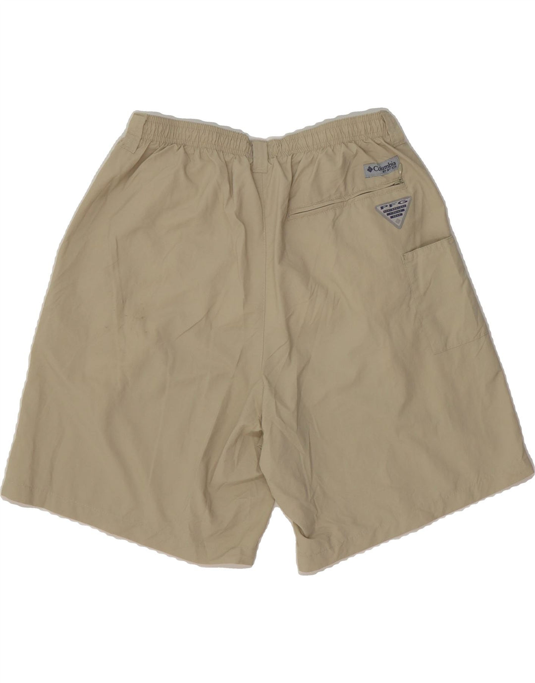 COLUMBIA Womens Swimming Shorts UK 12 Medium  Beige Polyester Vintage Columbia and Second-Hand Columbia from Messina Hembry 