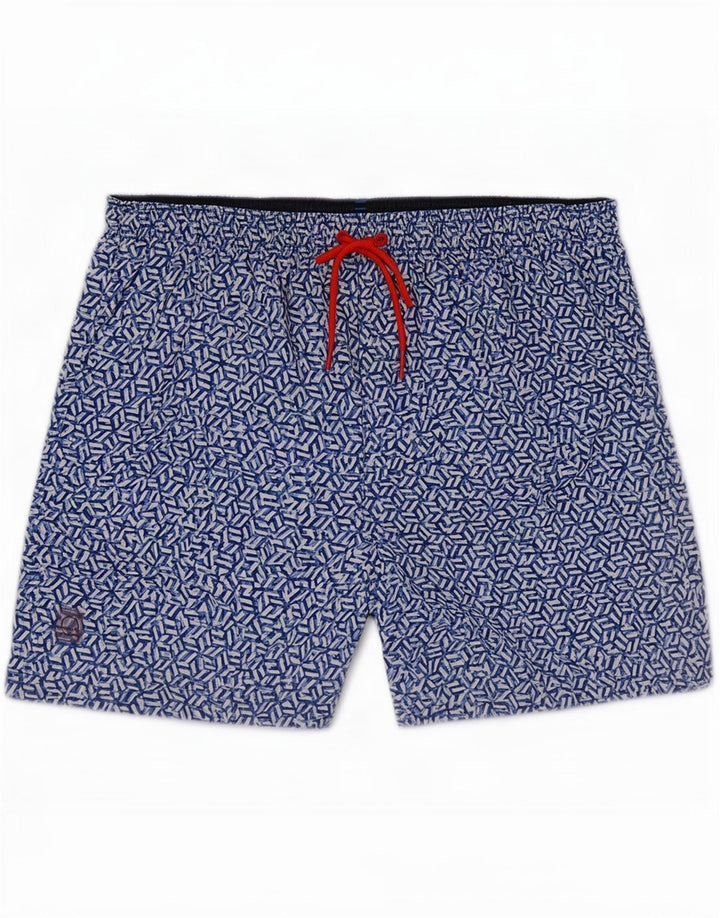 Marks & Spencer muške kratke hlače za plivanje veliki plavi geometrijski poliester