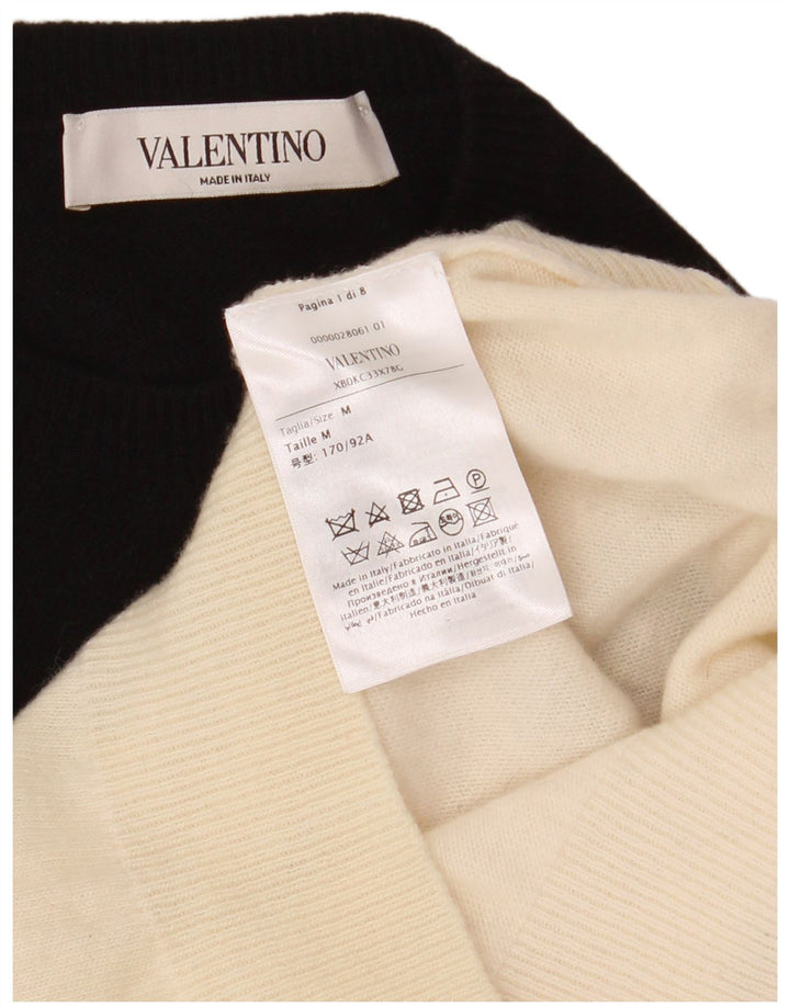 Valentino ženski džemper s okruglim izrezom UK 12 Medium Off White Classic
