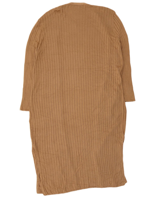 Marks & Spencer ženski dugi kardigan pulover UK 16 Large Brown