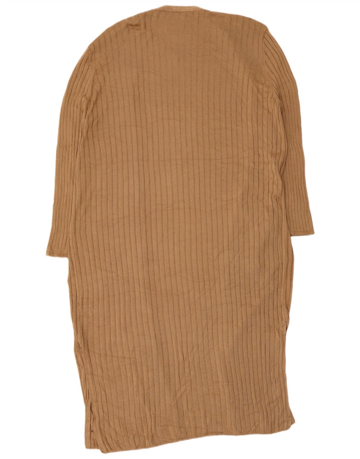 Marks & Spencer ženski dugi kardigan pulover UK 16 Large Brown