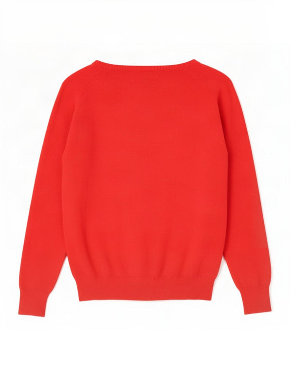 Zara ženski kardigan pulover UK 18 XL crveni pamuk