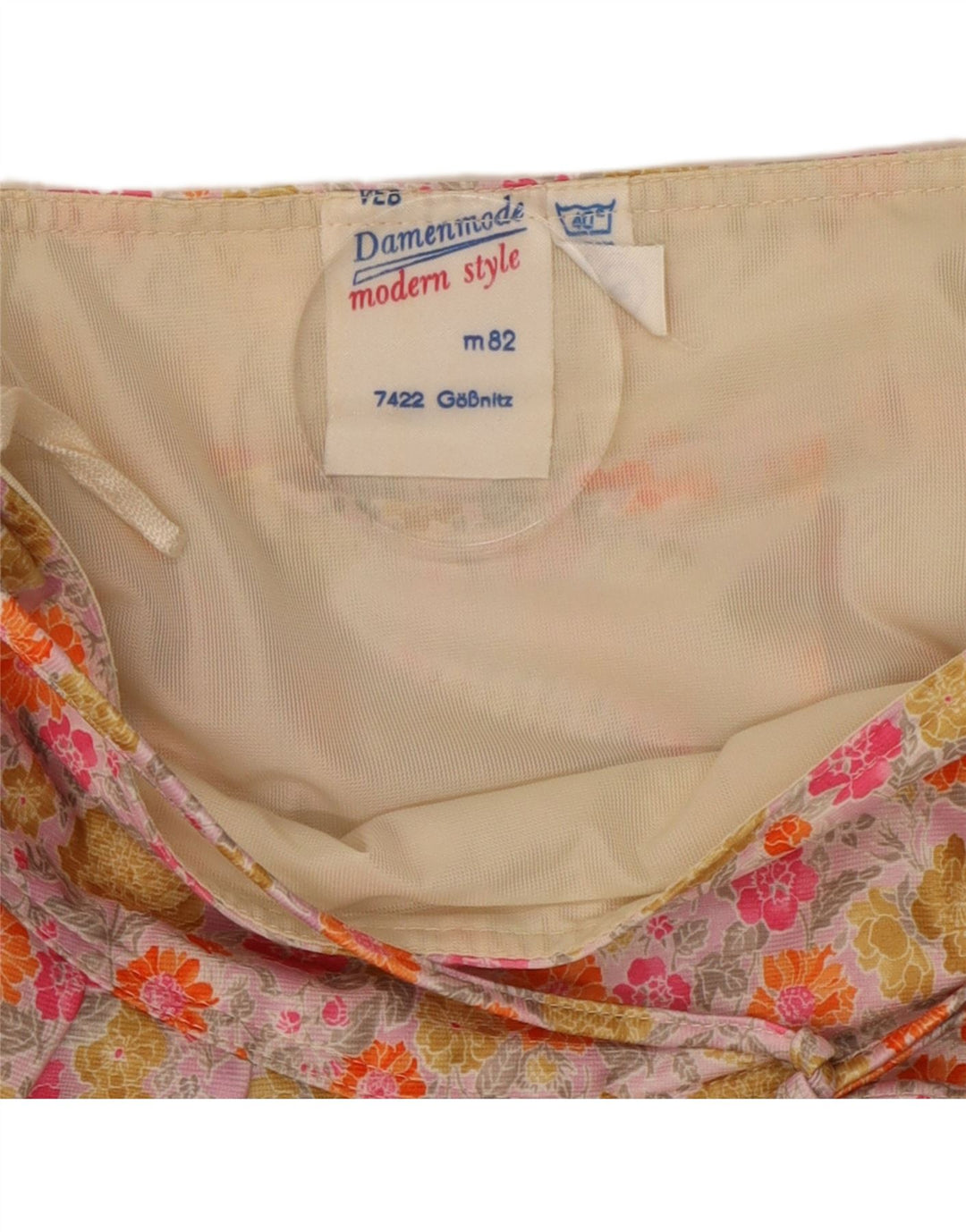 VINTAGE ženska suknja A-kroja W26 Mala raznobojna cvjetna