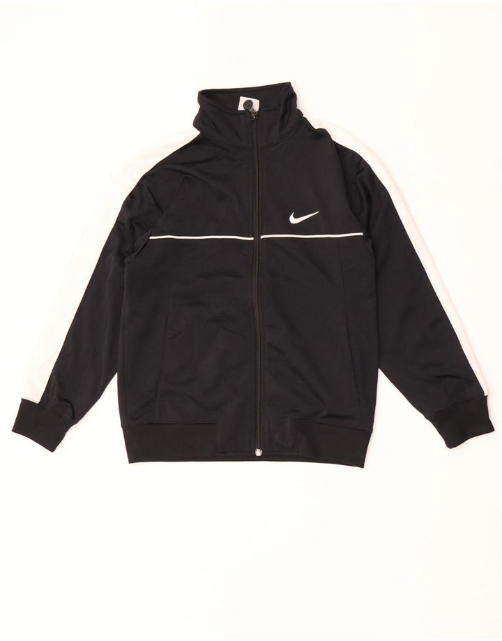 Nike Boys Gornja jakna trenirke 10-11 godina srednje crne boje
