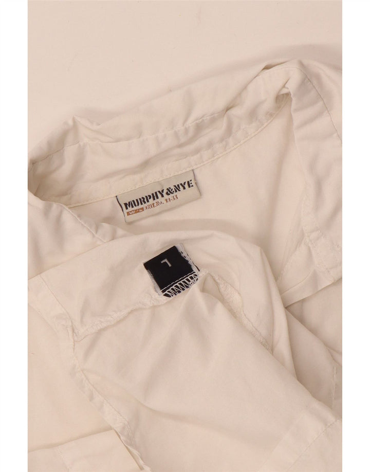 MURPHY & NYE Ženska košulja kratkih rukava UK 14 Veliki bijeli pamuk