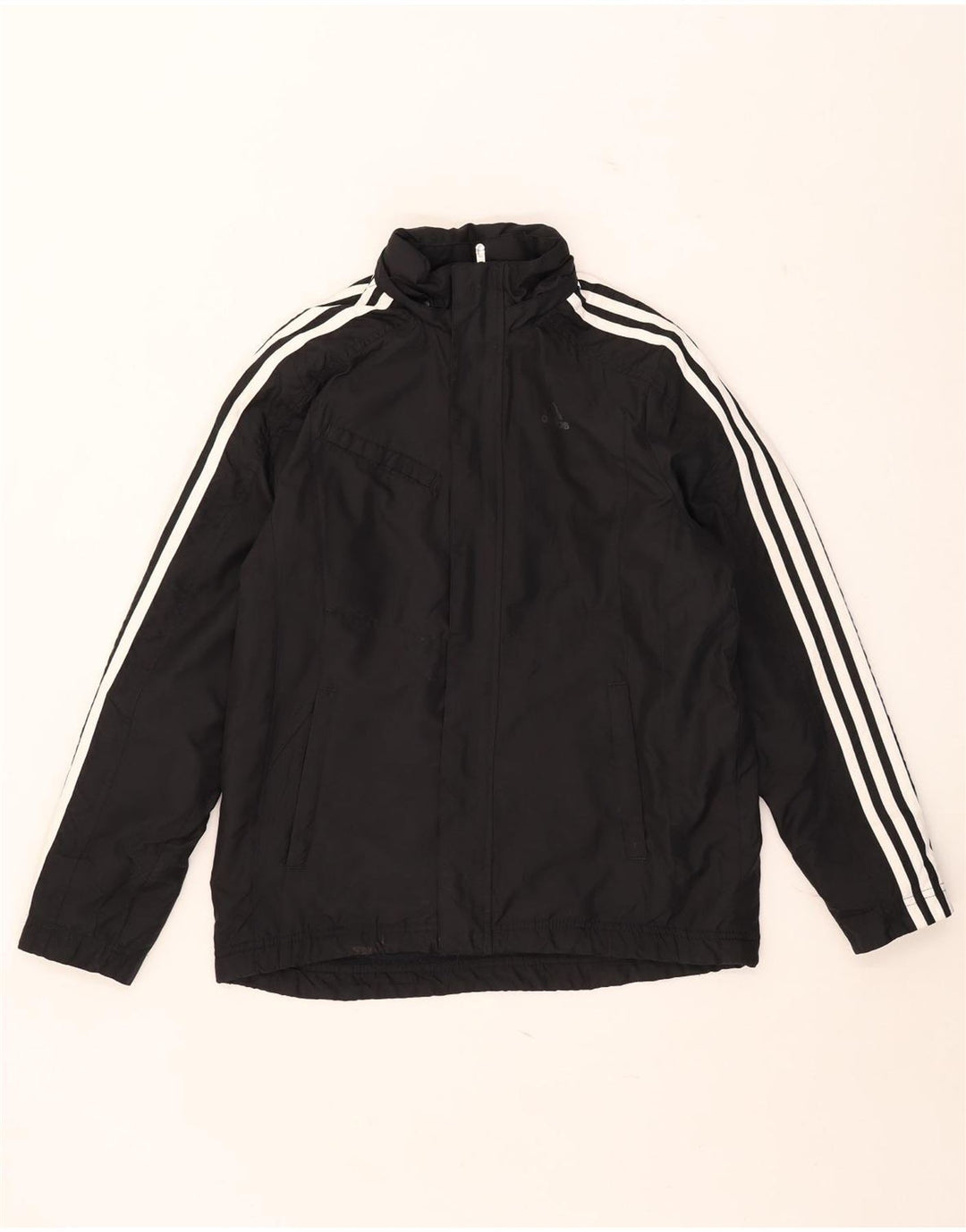 Adidas jakna s kapuljačom za dječake 13-14 godina, crna poliester