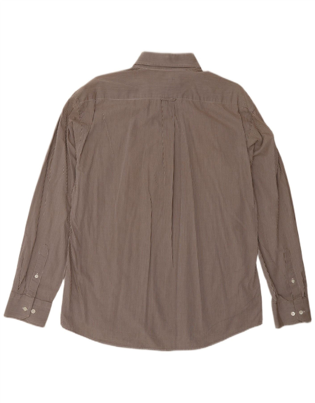 GANT Mens Shirt Large Brown Check Cotton