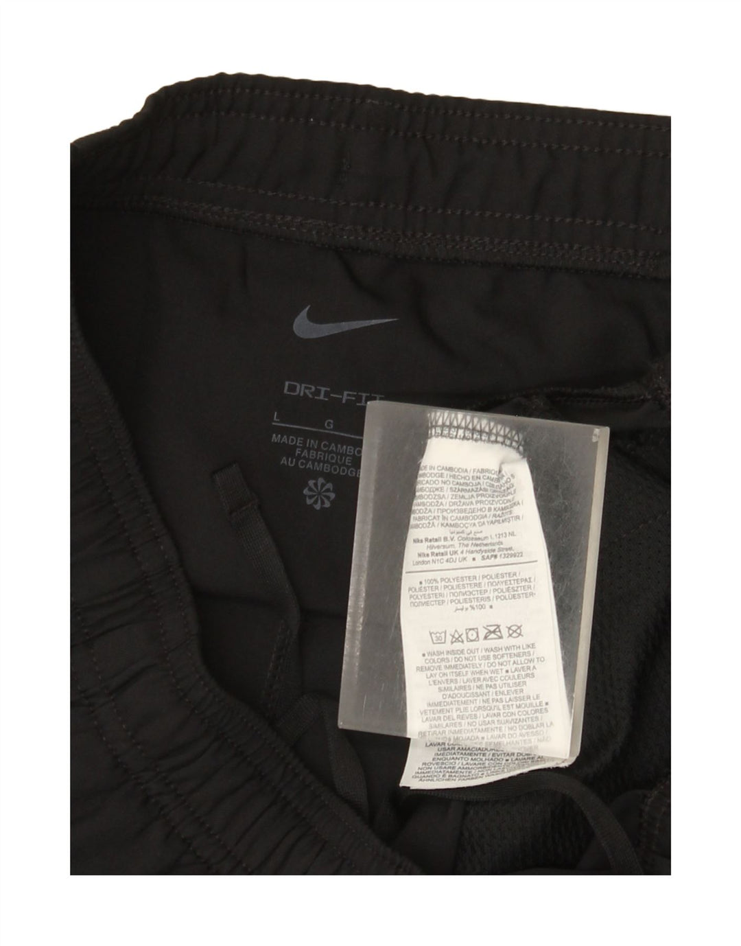 Nike Ženske Dri Fit Trenirke Hlače UK 16 Veliki crni poliester