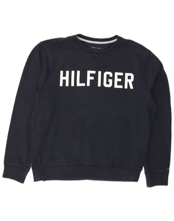 Tommy Hilfiger muški džemper s trenirkom s motivima, veliki tamnoplavi pamuk