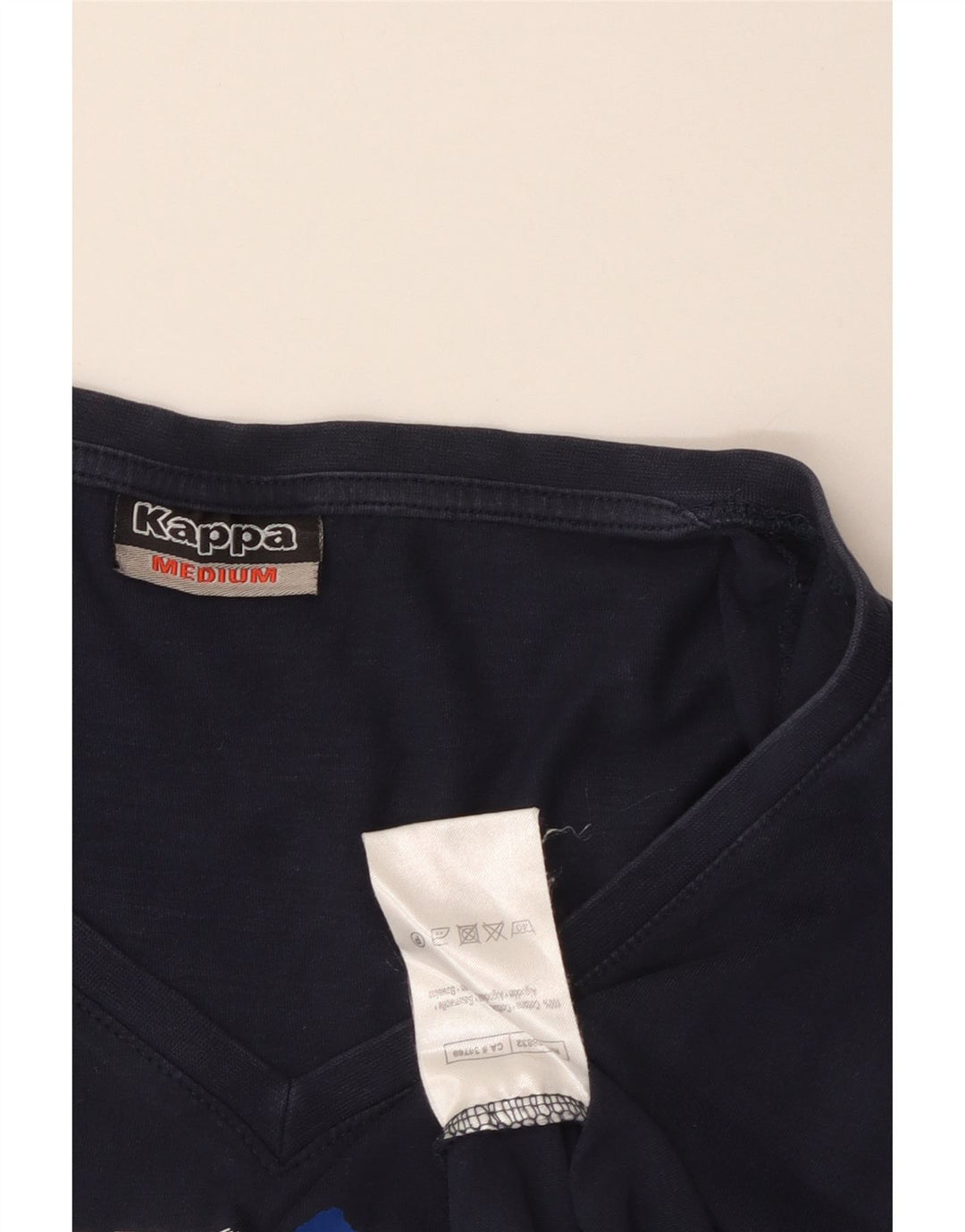 KAPPA Ženska majica kratkih rukava s grafičkim motivima UK 12 srednje tamnoplavi pamuk