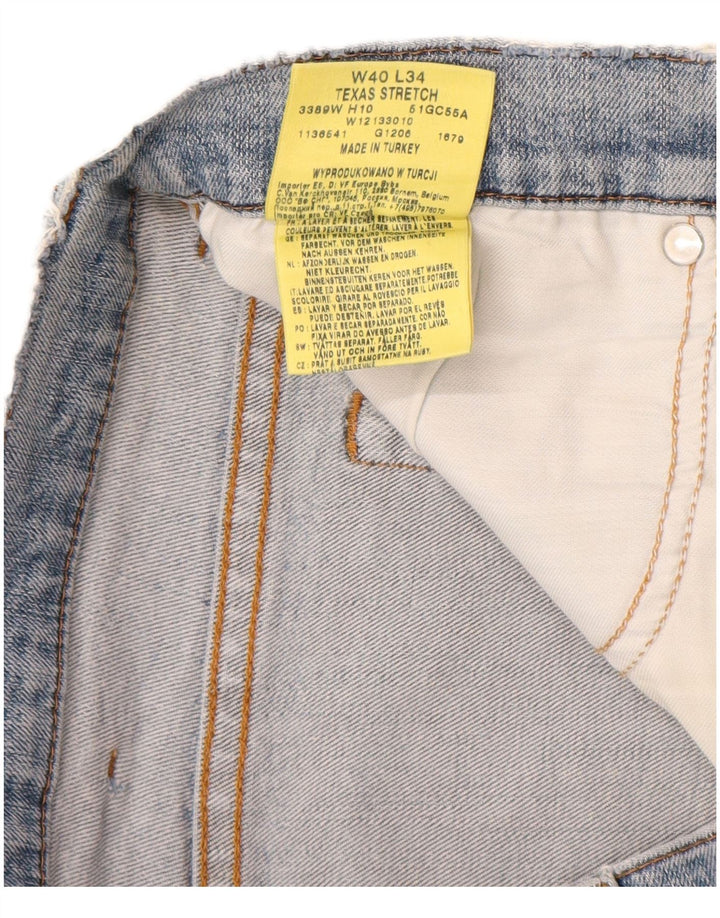 WRANGLER Muške rastezljive traper kratke hlače WRANGLER W40 XL plavi pamuk