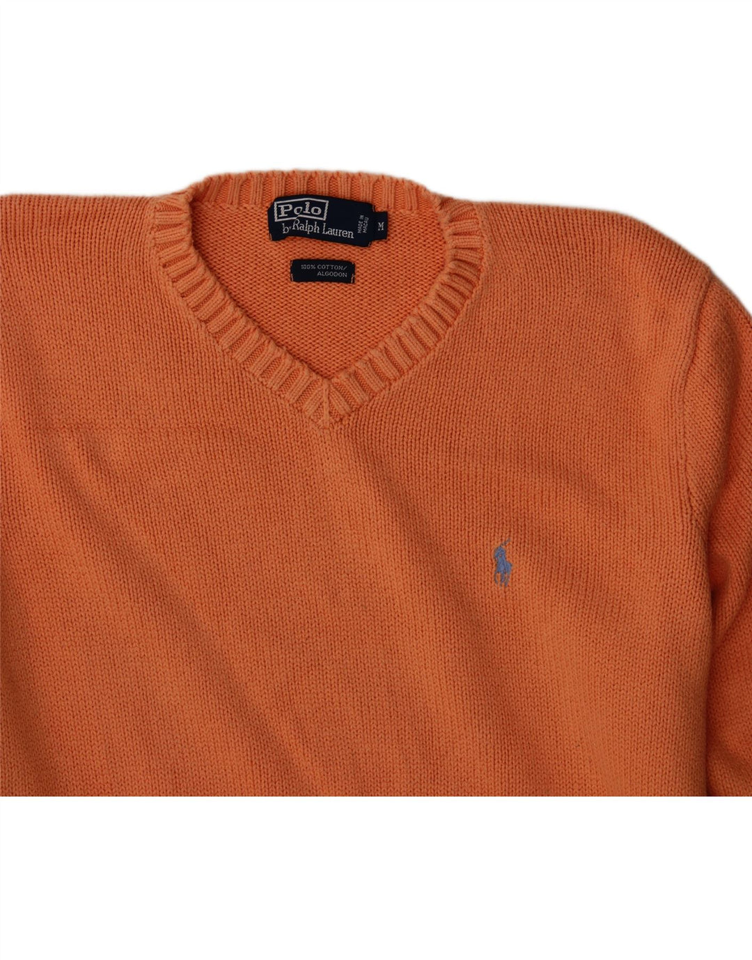 POLO RALPH LAUREN Muški pulover s V-izrezom srednje narančaste boje