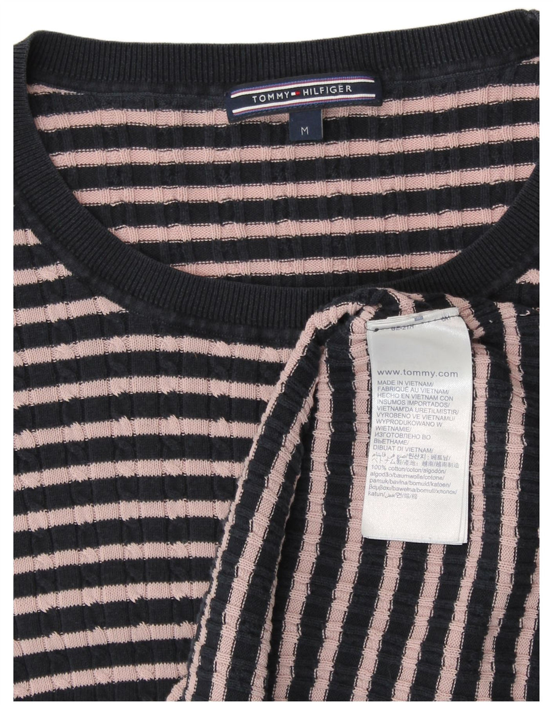 TOMMY HILFIGER Ženska majica dugih rukava UK 14 Srednje tamnoplava elegantna