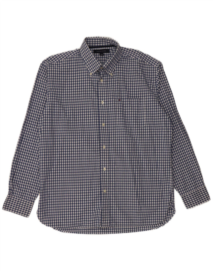 TOMMY HILFIGER Muška košulja srednje plave boje gingham pamuka